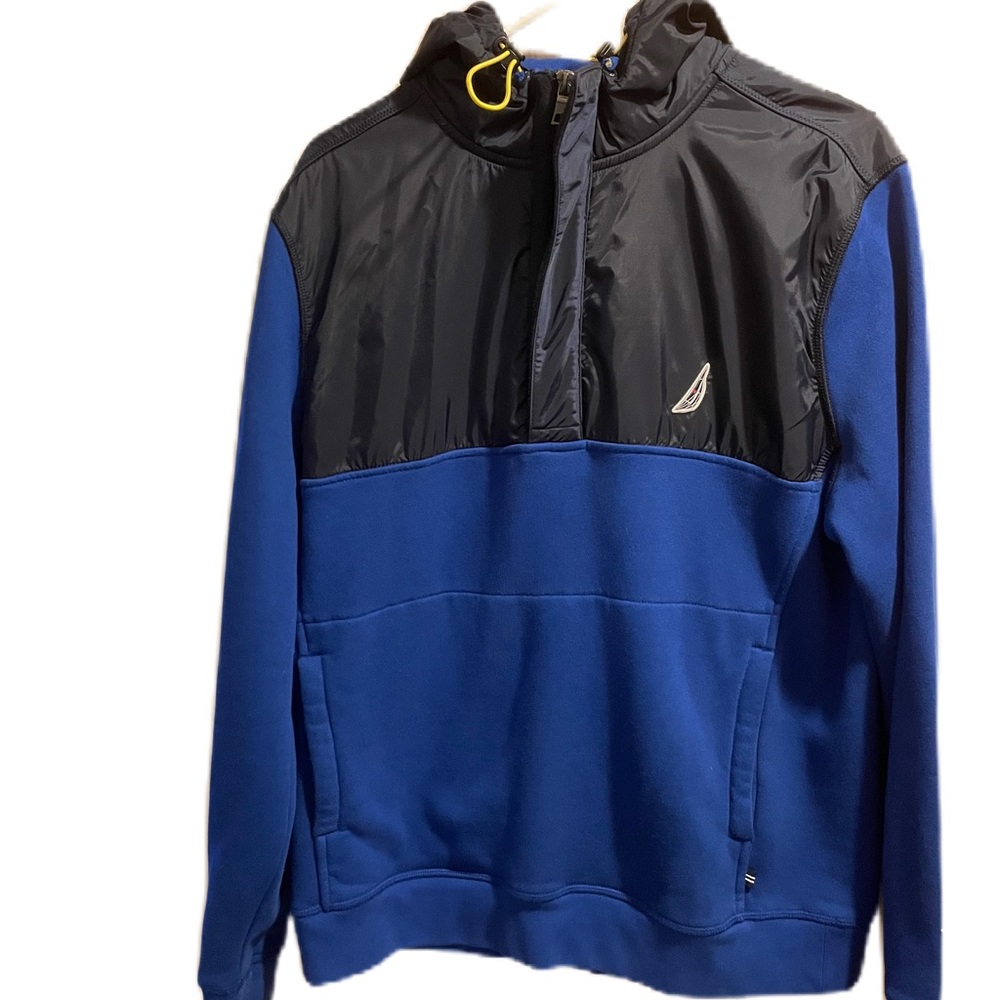 Nautica pull over windbreaker jacket, men’s, blue, L